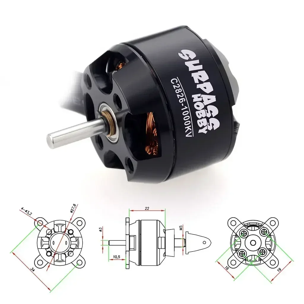 Surpass Hobby 2826 1000KV 1350 - đánh giá và giá Drone Racing Esc