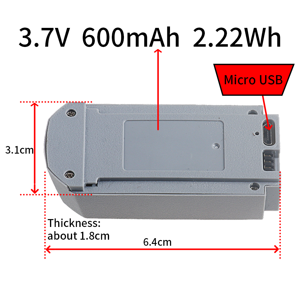 3.7V Rechargeable Drone Batter - đánh giá và giá Eachine Drone E58